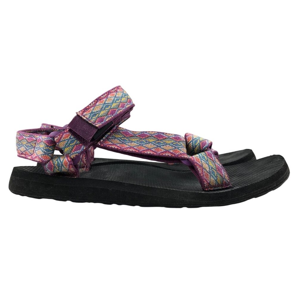 Teva Women's Size 8 Universal Purple Multi Open Toe Water Outdoor Sandals
